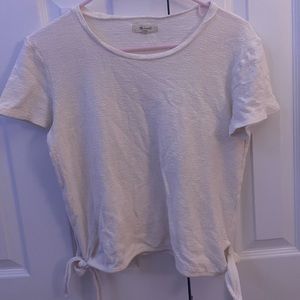 white short sleeve with ties